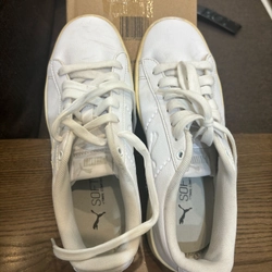 Giày thể thao trắng puma , sz 37 ,6,5 445932