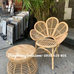 Bàn ghế mây tự nhiên uống cafe phòng ngủ 517187