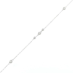 K18WG Vòng tay kim cương - Hàng hiệu Chính hãng