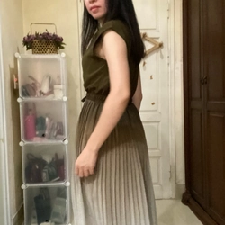 Váy thời trang size M màu xanh bộ đội loang đã qua sử dụng, chât mềm nhẹ mặc tôn dáng 470564