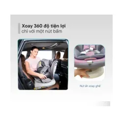 Ghế ô tô trẻ em Zaraos Cusco 6406 Xoay 360, chuẩn I-size R129 787994