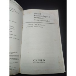 Oxford Business English Dictionary for learners of English mới 70% ẩm, ố HCM1910 32542