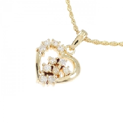 K18YG Dây chuyền trái tim kim cương 0.22CT - Hàng hiệu Authentic 859200