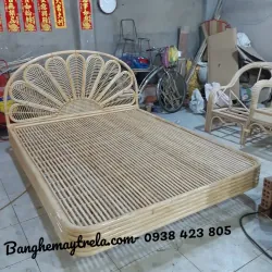 Giường mây tre đan tự nhiên 567891