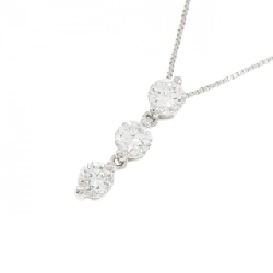 Dây chuyền kim cương ba viên PT900/PT850 1.004CT - Hàng hiệu Authentic 863473