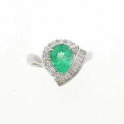 Nhẫn Emerald PT900 0.85CT - Hàng hiệu Chính hãng 853678