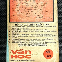 HỒ SƠ CÁI CHẾT NHẤT LINH- Tạp chí Văn Học số 109 miền Nam VN trước 1975