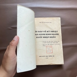 II Hỏi Đáp Về Kỹ Thuật Thực Hành Kinh Doanh Xuất Nhập Khẩu - PGS. TS. Võ Thanh Thu - 1995 482428