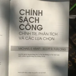 Chính sách công: chính trị, phân tích và các lựa chọn, MICHAEL E. KRAFT - SCOTT R. FURLONG 713361