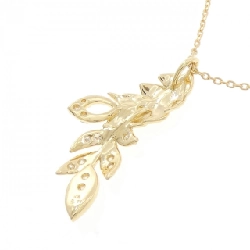 K18YG Feather Diamond Necklace 0.23CT - Hàng hiệu Authentic 848075