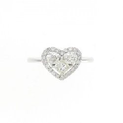 Nhẫn kim cương hình trái tim K18WG 0.66CT 671186