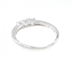 Nhẫn kim cương ba viên K18WG 0.39CT 669134