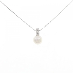 K18WG Dây chuyền ngọc trai Akoya 6.3mm - Hàng hiệu Chính hãng