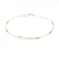 K18PG Vòng tay kim cương 0.09CT - Hàng hiệu Chính hãng 873656