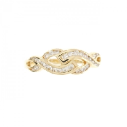 Nhẫn kim cương K18YG 0.24CT 669799