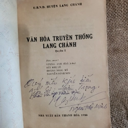 Văn hóa truyền thống Lang Chánh| sách địa chí 322442