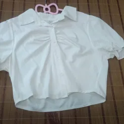 Áo sơ mi nữ tay phồng crotop  1043722