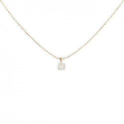 K18YG Solitaire Dây chuyền kim cương 0.45CT - Hàng hiệu Chính hãng