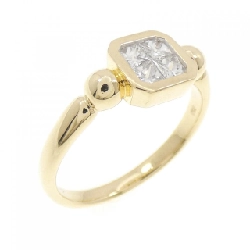 Nhẫn kim cương K18YG 0.42CT