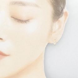 K18YG Bông tai Topaz Trắng - Hàng hiệu Chính hãng 870467