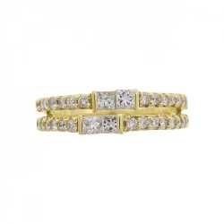 Nhẫn kim cương K18YG 0.61CT 670443