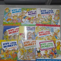 Set 9 cuốn five little monkeys tiếng anh 564939