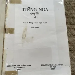 Tiếng Nga quyển hai sách dùng cho học sinh, in tại Nga  791750