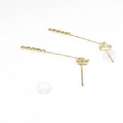 K18YG Bông tai Topaz Trắng - Hàng hiệu Chính hãng 877418