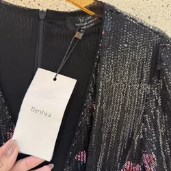 Váy Bershka Đen Kim Tuyến  717796