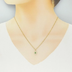 K18YG Emerald Necklace 0.13CT - Hàng hiệu Authentic 858413