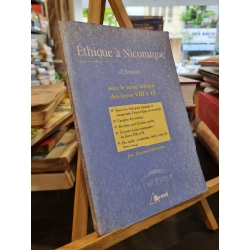 ETHIQUE À NICOMAQUE - Aristote