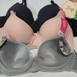 Áo lót cotton có gọng nâng đẩy thoáng khí thấm hút tốt  493004
