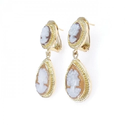 Bông tai Shell Cameo 750YG - Hàng hiệu Authentic 868723