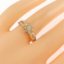 Nhẫn kim cương hoa K18YG/PT900 0.23CT - Hàng hiệu Authentic 854628