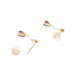 K18YG Tourmaline Bông tai - Hàng hiệu Chính hãng 869647