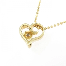 Dây chuyền kim cương hình trái tim K18YG 0.07CT - Hàng hiệu Chính hãng 858040