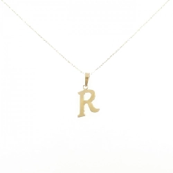 K18YG Chữ cái R Dây chuyền - Hàng hiệu Chính hãng