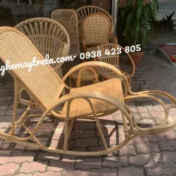 Ghế mây bập bênh lưới mắt cáo ngồi thoáng mát 683272