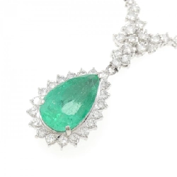 Dây chuyền Emerald PT900/PT850 10.56CT - Hàng hiệu Chính hãng 858394