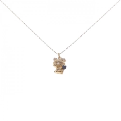 K18PG Dây chuyền kim cương mèo 0.10CT - Hàng hiệu Chính hãng