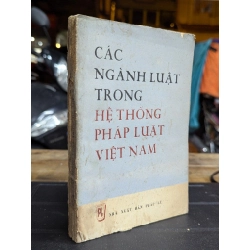 CÁC NGÀNH LUẬT TRONG HỆ THỐNG PHÁP LUẬT VIỆT NAM - NHIỀU TÁC GIẢ