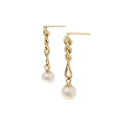 K18YG Bông tai Akoya Pearl - Hàng hiệu Chính hãng 870687