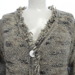 【Mã giảm giá】【Cổ điển】Áo khoác không cổ CHANEL 641261