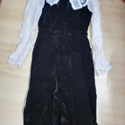 Đầm dự tiệc nhung phối tay Voan, size <54kg 907713