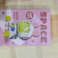 Bộ đồ chơi lắp ráp mô hình Thỏ Phi Hành Gia 520 mảnh ( có đèn led ) 1009322