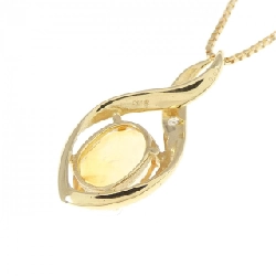 K18YG Mặt dây chuyền Citrine - Hàng hiệu Chính hãng 861267