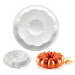 Khuôn silicon làm đế bánh, rau câu tròn hình bí ngô - Loại 21 cm - Mã số 1167 338454
