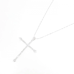 K18WG Dây chuyền kim cương chéo 1.00CT - Hàng hiệu chính hãng 863100