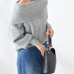 ÁO LEN BẸT VAI - XÁM UNI [SIZE L] 329542