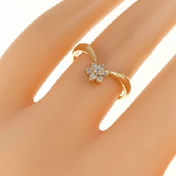 Nhẫn kim cương hoa K18YG 0.10CT 671400